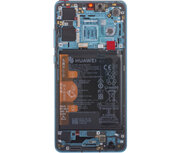Huawei P30-LCD Display Module + Battery- Aurora Blue
