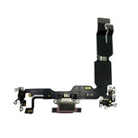 For iPhone 15 Plus Charger Connector Flex- Black