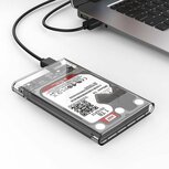 2.5 Inch SATA USB 3.0 Transparante External Case