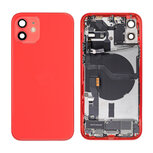 For iPhone 12 Middle Frame Pulled (A) Complete With Parts (No Battery) - Red