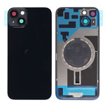 For iPhone 14 Plus Back Glass- Black