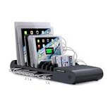 96W/ 12V 8A 10 Ports USB Destkop Charger with 10 Slots