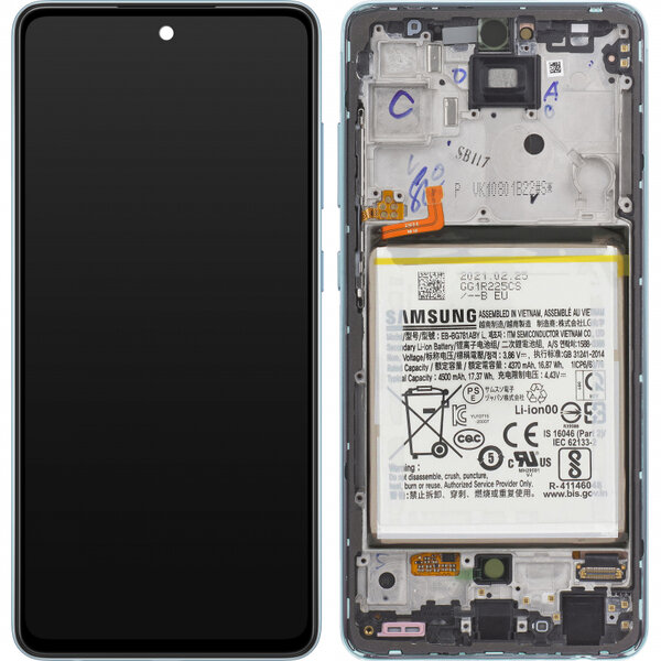 Samsung Galaxy A52 4G/ A52 5G-LCD Display Module + Battery- Blue