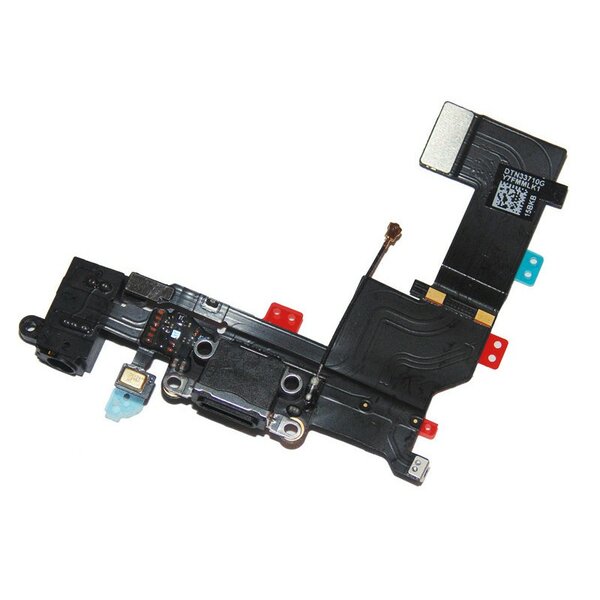 For iPhone 5S-Charger Connector Flex- Black
