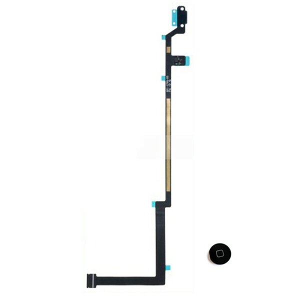 For iPad 5 Air-Home Button- Black