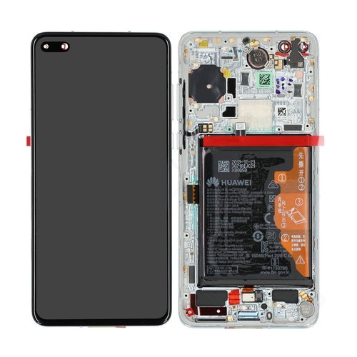 Huawei P40-LCD Display Module + Battery- White