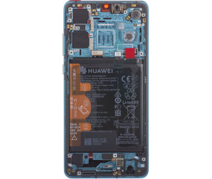 Huawei P30-LCD Display Module + Battery- Aurora Blue