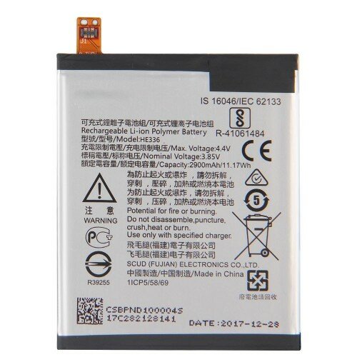 Nokia 3.1 2018 TA-1049-Battery HE336 - 2900mAh