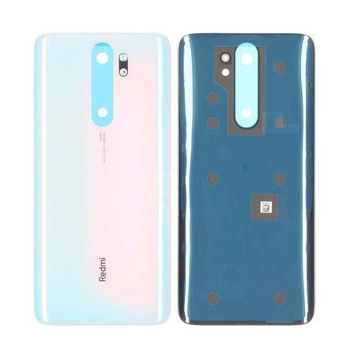 Xiaomi Redmi Note 8 Pro-Battery Cover- White With Camera Glass