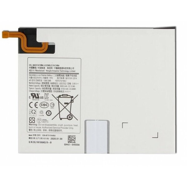 Samsung Galaxy Tab A 10.1 2019 SM-T515/SM-T510-Replacement Battery EB-BT515ABU- 6150mAh