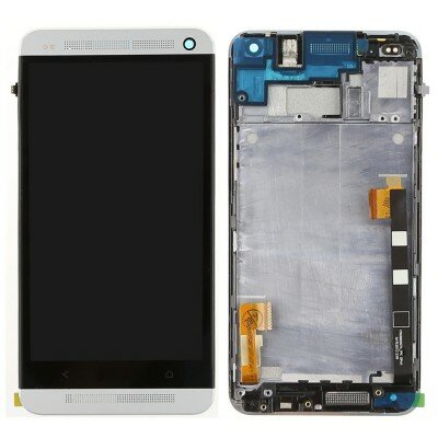 HTC One M7-Display Complete- Silver