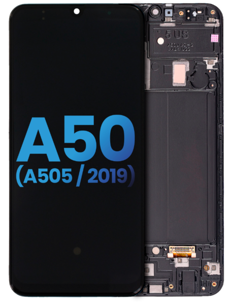 Samsung Galaxy A50 SM-A505F-Display + Digitizer + Frame- Black