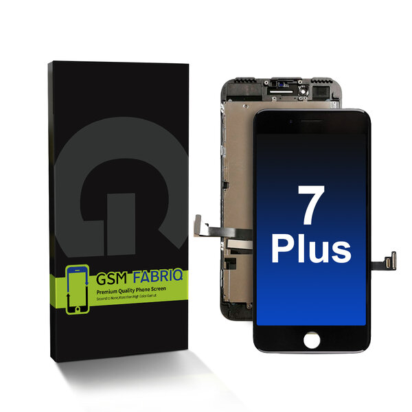 For iPhone 7 Plus Display + Module +Metal Plate A+ High Quality P/T- Black