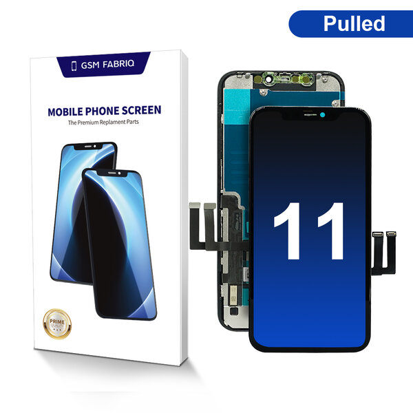 For iPhone 11 (LG: DTP/C3F)-Display + Module Pulled- Black