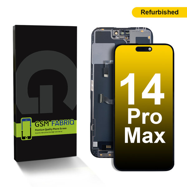 For iPhone 14 Pro Max Display + Module Refurbished- Black