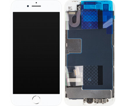 For iPhone 8/ iPhone SE (2020) Screen Complete with Camera and Small Parts- White
