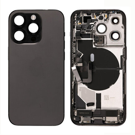 For iPhone 14 Pro Max Middle Frame Pulled (A) Complete With Parts (No Battery)- Black