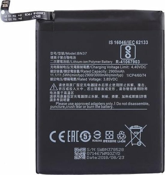 Xiaomi Redmi 6/ 6A- Battery BN37