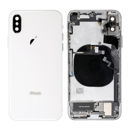 For iPhone XS Middle Frame Pulled (A) Complete With Parts (No Battery)- White