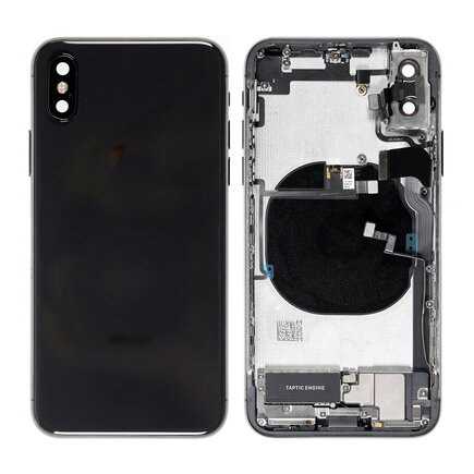 For iPhone XS Middle Frame Pulled (A) Complete With Parts (No Battery)- Black