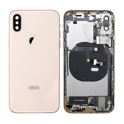 For iPhone XS Middle Frame Pulled (A) Complete With Parts (No Battery)- Gold