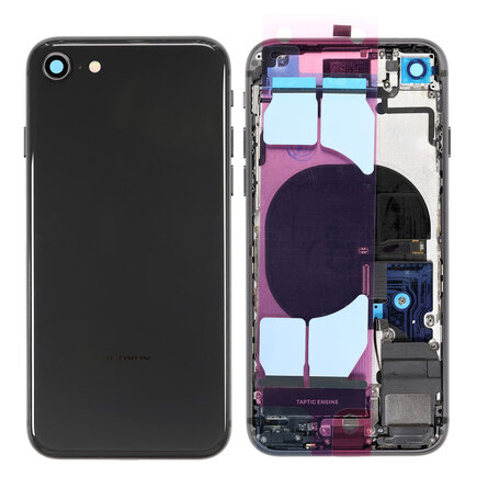 For iPhone SE 2020 Middle Frame Pulled (A) Complete With Parts - Black