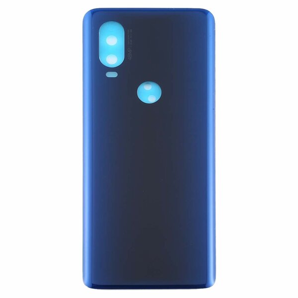 Motorola One Vision-Battery Cover + Camera Lens- Sapphire blue