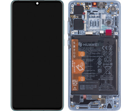 Huawei P30-LCD Display Module + Battery (New Code)- Blue (Breathing Crystal)
