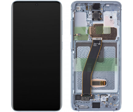 Samsung Galaxy S20/ S20 5G SM-LCD Display Module + Front Camera- Cloud Blue