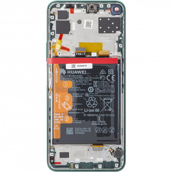 Huawei P40 Lite 5G-LCD Display Module + Battery- Green