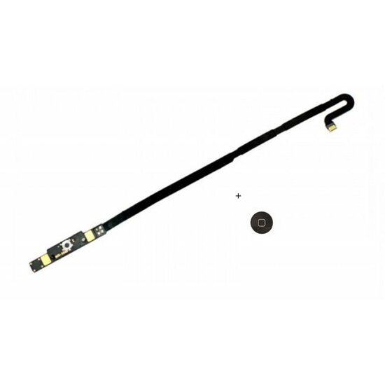 For iPad 4-Home Button Flex- Black
