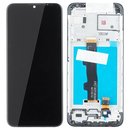 Motorola Moto E7 Power/ E7i Power XT2097/ XT2097-6-Display + Frame- Black