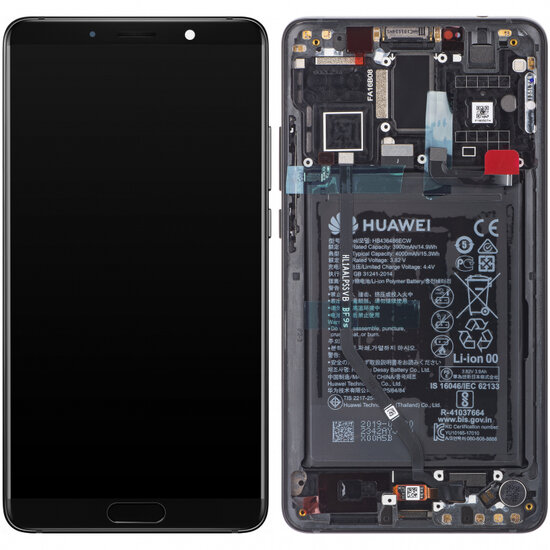 Huawei Mate 10-LCD Display Module + Battery- Black