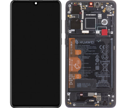 Huawei P30-LCD Display Module + Battery- Black