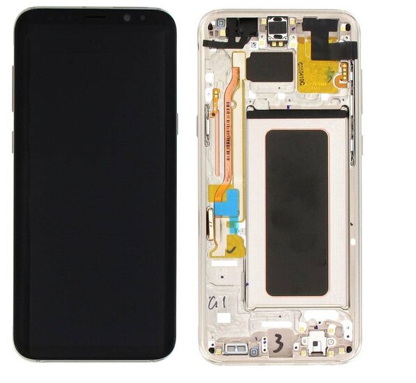 Samsung Galaxy S8 Plus SM-G955F-Display + Digitizer + Frame- Gold