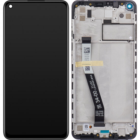 Xiaomi Redmi Note 9/ Redmi 10X 4G 2020 Display + Digitizer + Frame- Midnight Grey