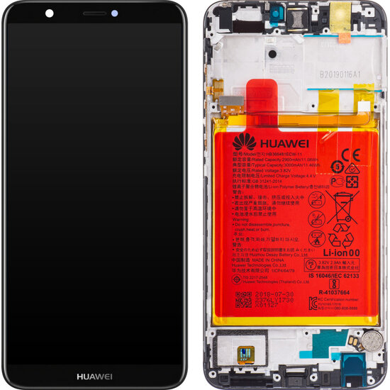 Huawei P Smart-LCD Display Module + Battery- Black