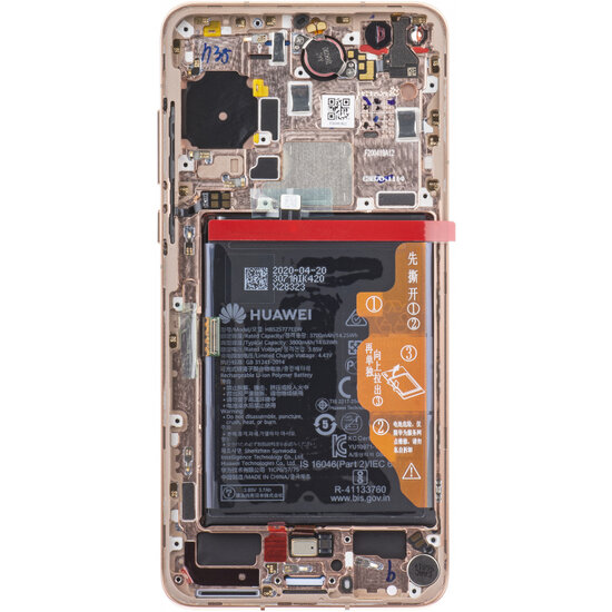 Huawei P40-LCD Display Module + Battery- Blush Gold