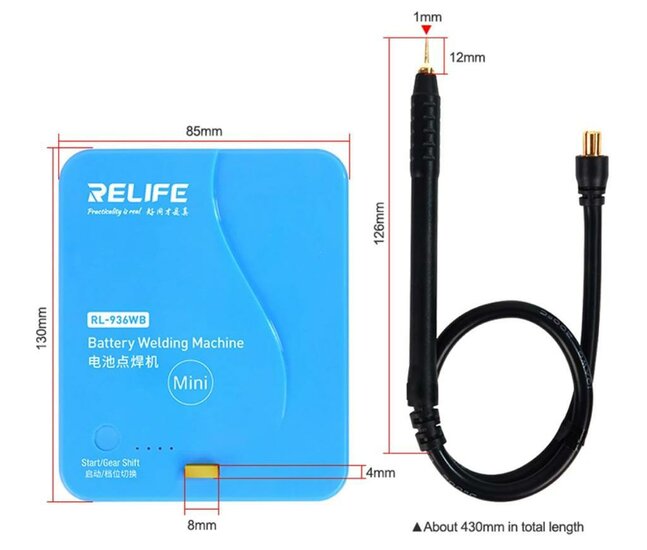 RELIFE RL-936WB Mini Spot Welder Battery