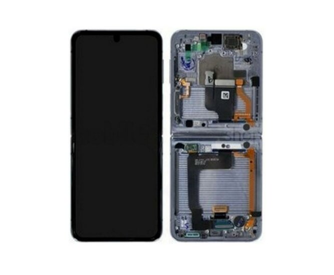 Samsung Galaxy Z Flip 4 5G SM-F721B-Inner Display Complete + Frame- Blue