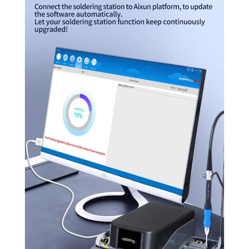 AiXun T420D Intelligente Dubbele Soldeerstation Ondersteuning T210 T115 T245 Solderen  Tips Voor Telefoon Pcb Reparatie