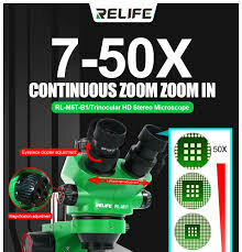 RELIFE RL-M5T-B1 Trinocular Microscope- Green
