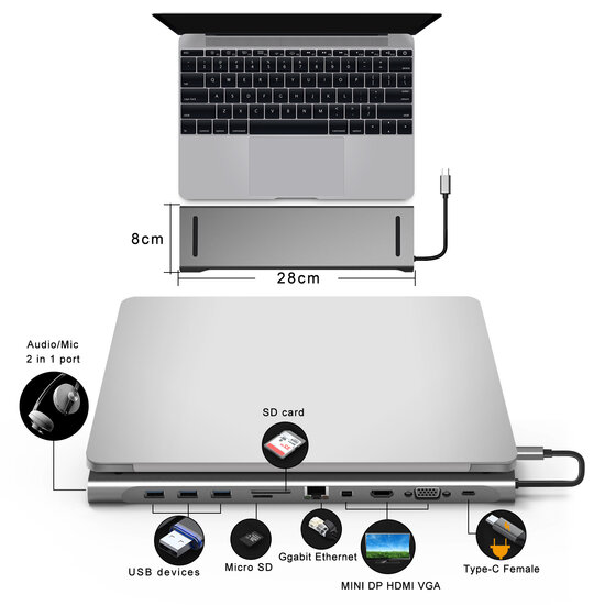 10-in-1 USB-C Docking Station