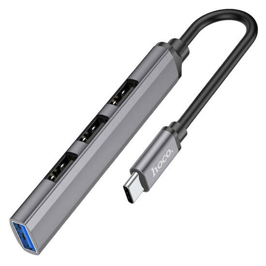HOCO HB26 4 in 1 Converter Type-C Male naar USB3.0+USB2.0