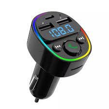 G67 Button Version Colorful Light Type-C TF Card U-disk Car FM Transmitter 