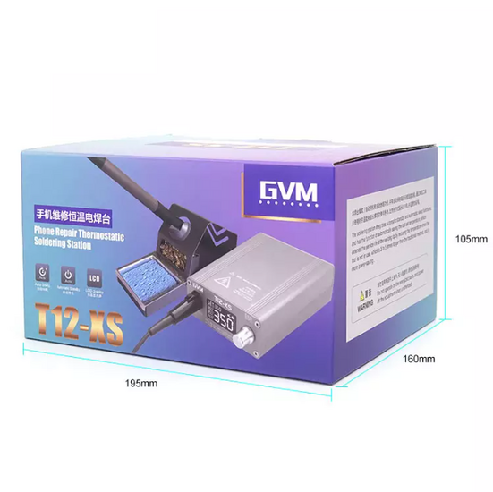 GVM T12-XS Mobile Phone Repair Constant Temperature Solder Station