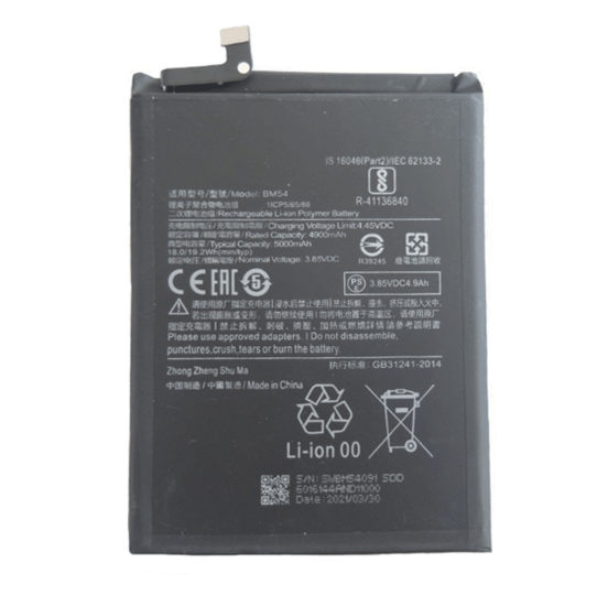 Xiaomi Redmi Note 9T 5G-Battery BM54- 5000 mAh
