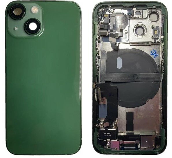 For iPhone 13 Mini Middle Frame Pulled (A) Complete With Parts (No Battery) - Green