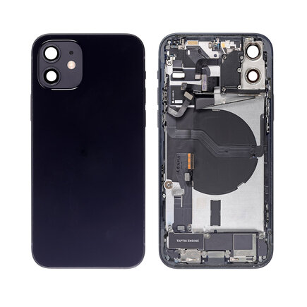 For iPhone 12 Mini Middle Frame Pulled (A) Complete With Parts (No Battery) - Black
