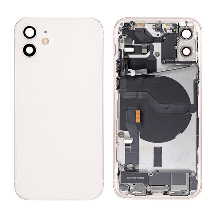 For iPhone 12 Middle Frame Pulled (A) Complete With Parts (No Battery) - White